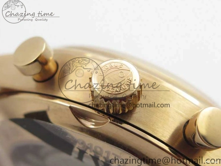 MIROTIME 0101 Portugieser Chrono  42 IW390406 RG ZF 1:1 Best Edition Blue Dial on Brown Leather Strap A Durable 7129